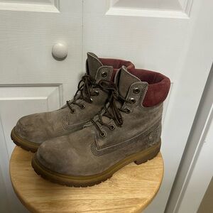 Grey Timberland Boots
